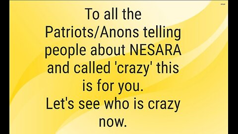 For All the Patriots/Anons Called Crazy for Years--And More Is To Come