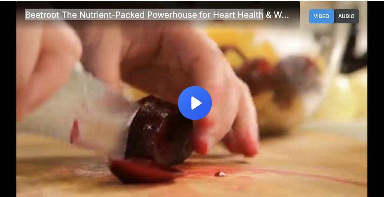 "Heart Health & Wellness: The Nutrient-Packed Power of Beetroot"