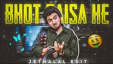 Jathalal attitude video 🥵🔥 | bhut paise hai mare pass💸😎