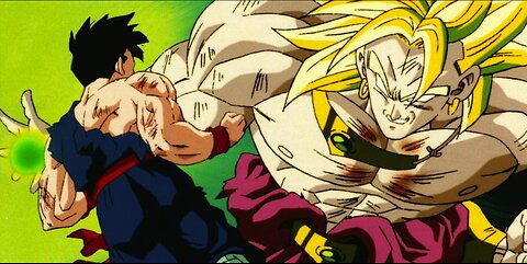 Teen Gohan vs Legendary Super Saiyan Broly (English DUB)