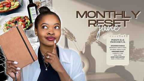 JUNE RESET | plan with me, goals + intentions, month faves, more