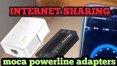 Internet Sharing Moca and Powerline Adapter