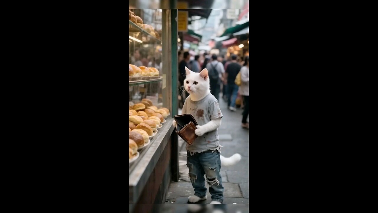 Poor cat becomes bakery owner boss after being mocked