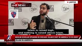 Muslim Scholar Speaking In Chicago: Islam Is Not In America To Co-Exist