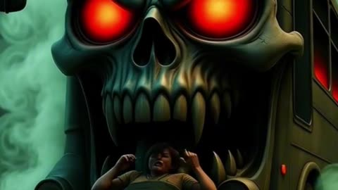 Zombie bus attack on a man #rumble #zombie #horror