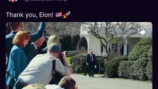 Trump posted this as a thank you to Musk