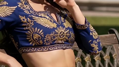 This royal blue set turned every head today… would you dare wear it too? #fashiontrend #styleicon