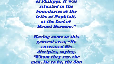 Matthew 16:13 - Daily Bible Verse Commentary