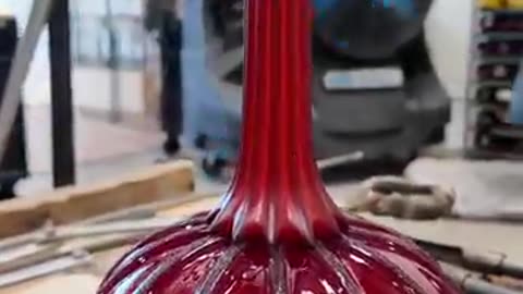 Watch Us Sculpt a Blazing Orange Pumpkin From Molten Glass! 🔥