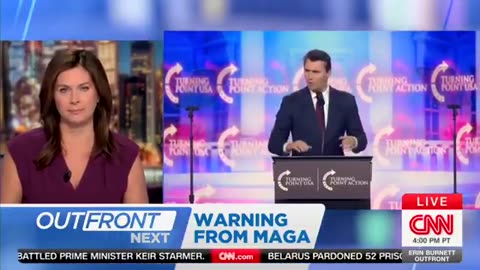 CNN's Erin Burnett blames MAGA supporters for their horrified reaction to the murder of Kirk.