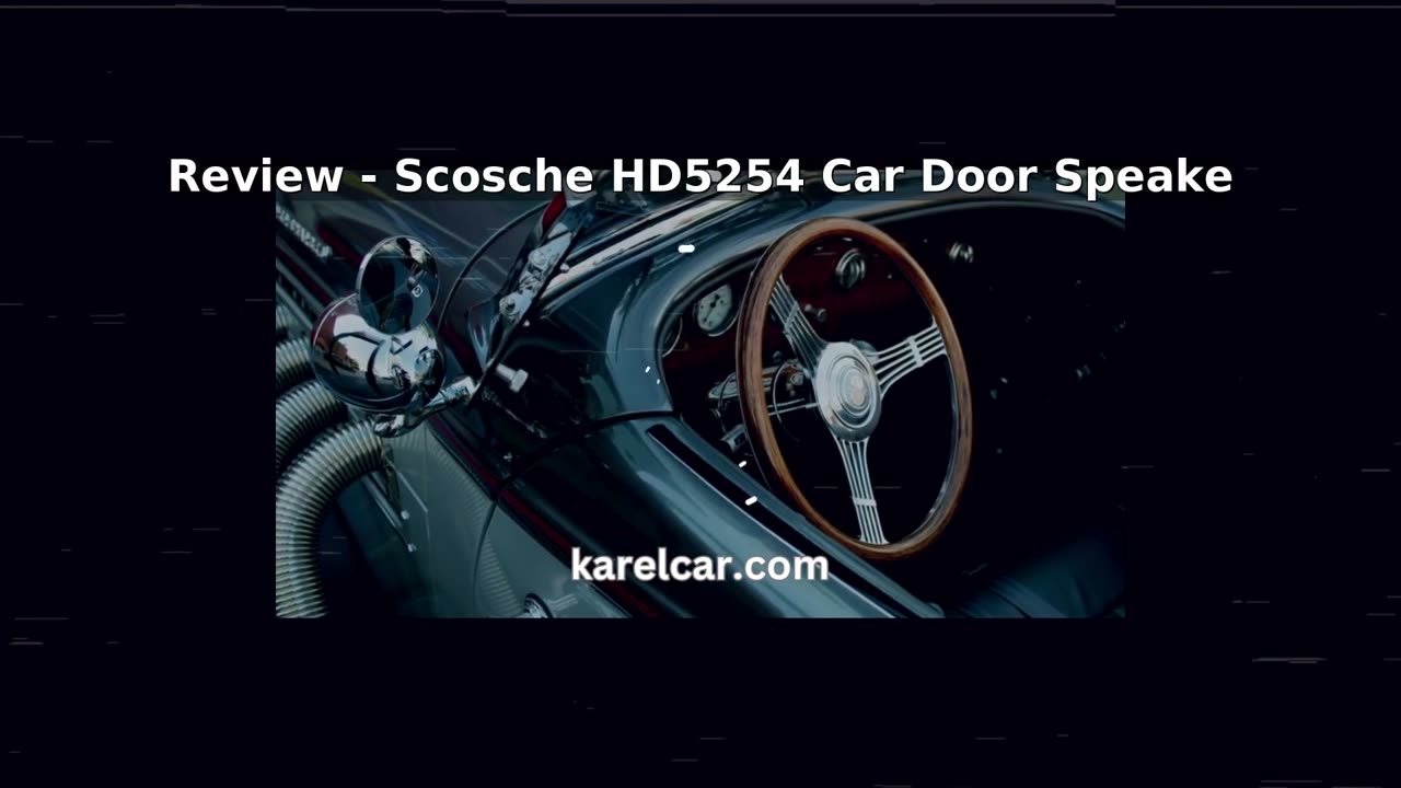 Scosche HD5254 - High-Performance 5.25" 4-Way Full Range Car Door Speakers Set f