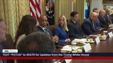 President Trump Participates in a Cabinet Meeting july 8 2025