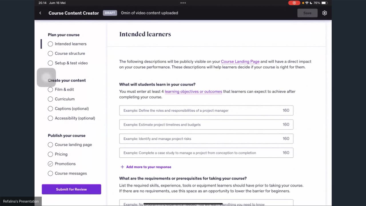 Course Content Creation 1