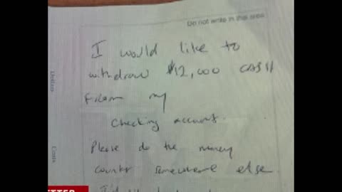 They tried to arrest him for withdrawing his own money