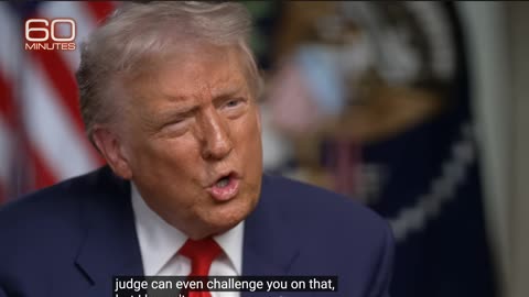 President Donald Trump: The RUDE LADY @ 60 Minutes Interview's 2025