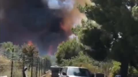 A Large-Scale Wildfire Erupted In Marseille, France (07/08/25)