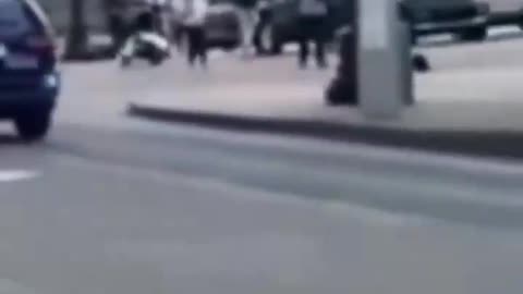 Cop ran over