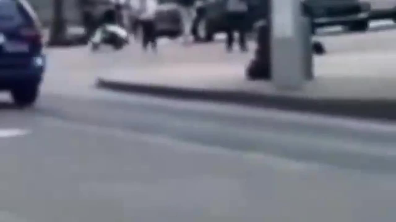 Cop ran over