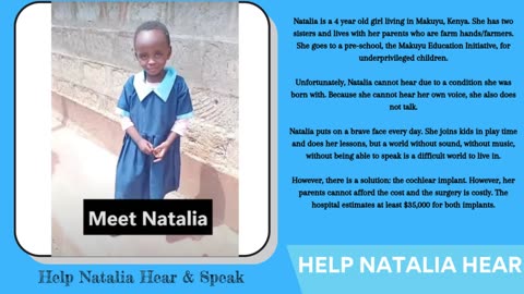 Help Natalia Hear.