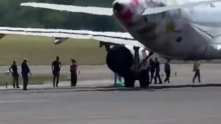 GRAPHIC: 35-year-old man takes his own life by jumping into a jet engine