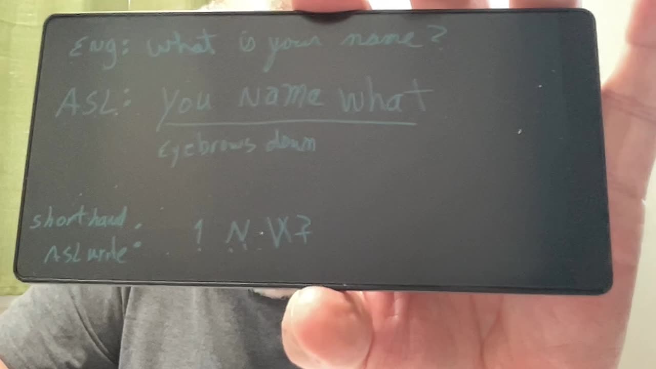 ASL: What is your name?
