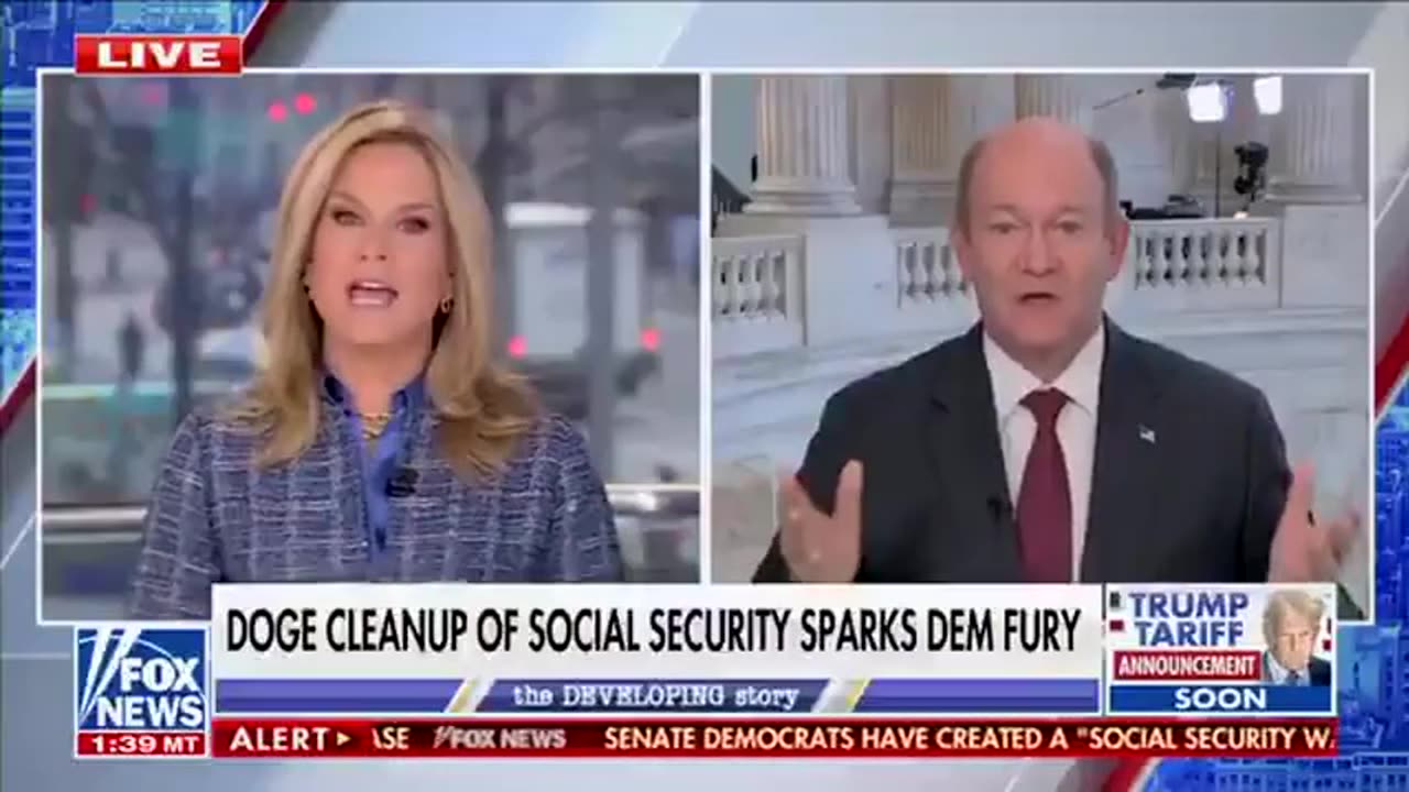 MUST SEE! Martha MacCallum Clashes with Democrat Senator Coons in a Heated Debate