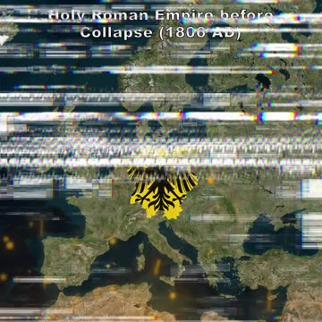 Holy Roman Empire at Greatest Extent (1200 AD) vs Holy Roman Empire before Collapse (1806 AD)