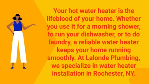 Lalonde Plumbing - Water Heater Installation in Rochester, NY