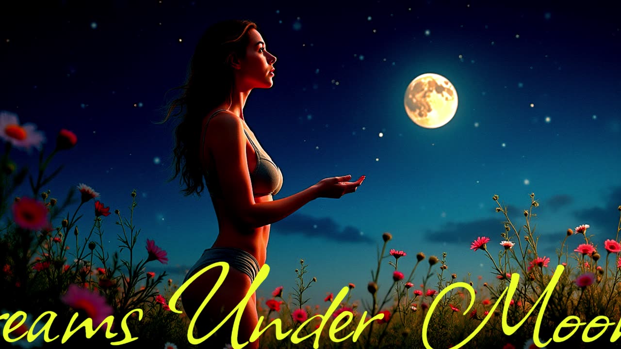 Electronic Music. Song Dreams Under the Moon.