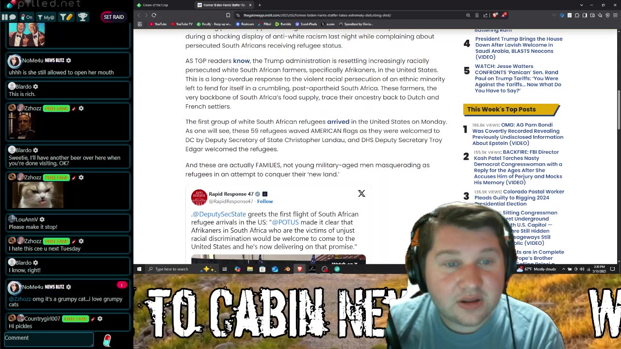 Cabin News 5-13-25