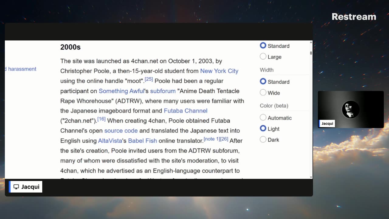 Live with Restream, August 02