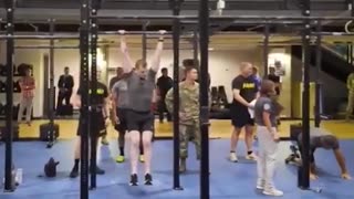 RFK Jr. & Pete Hegseth participate in fitness challenge with Marines