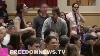 Far-Left Protester Calls AOC a ‘Liar’ and ‘War Criminal’ as Town Hall Descends into Chaos