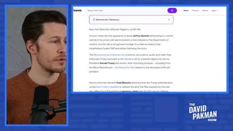 The Jeffery Epstein Fake Suicide Video..