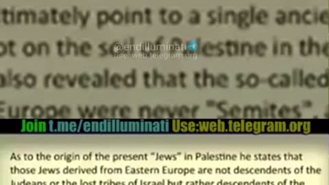 Jews are KHAZARIA | Yahweh isn’t a Jew “Bible” isn’t a Jew Book The Jew’s (g)od and father is Satan