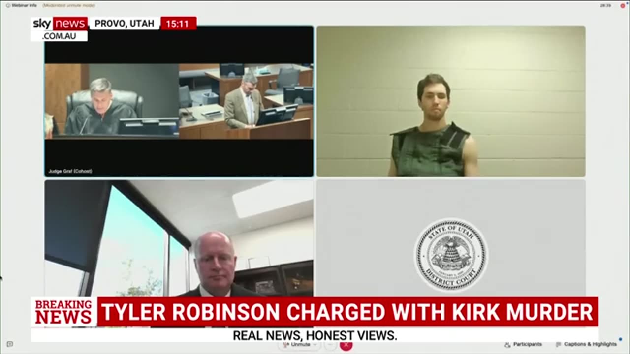 TYLER ROBINSON 1ST DAY IN COURT