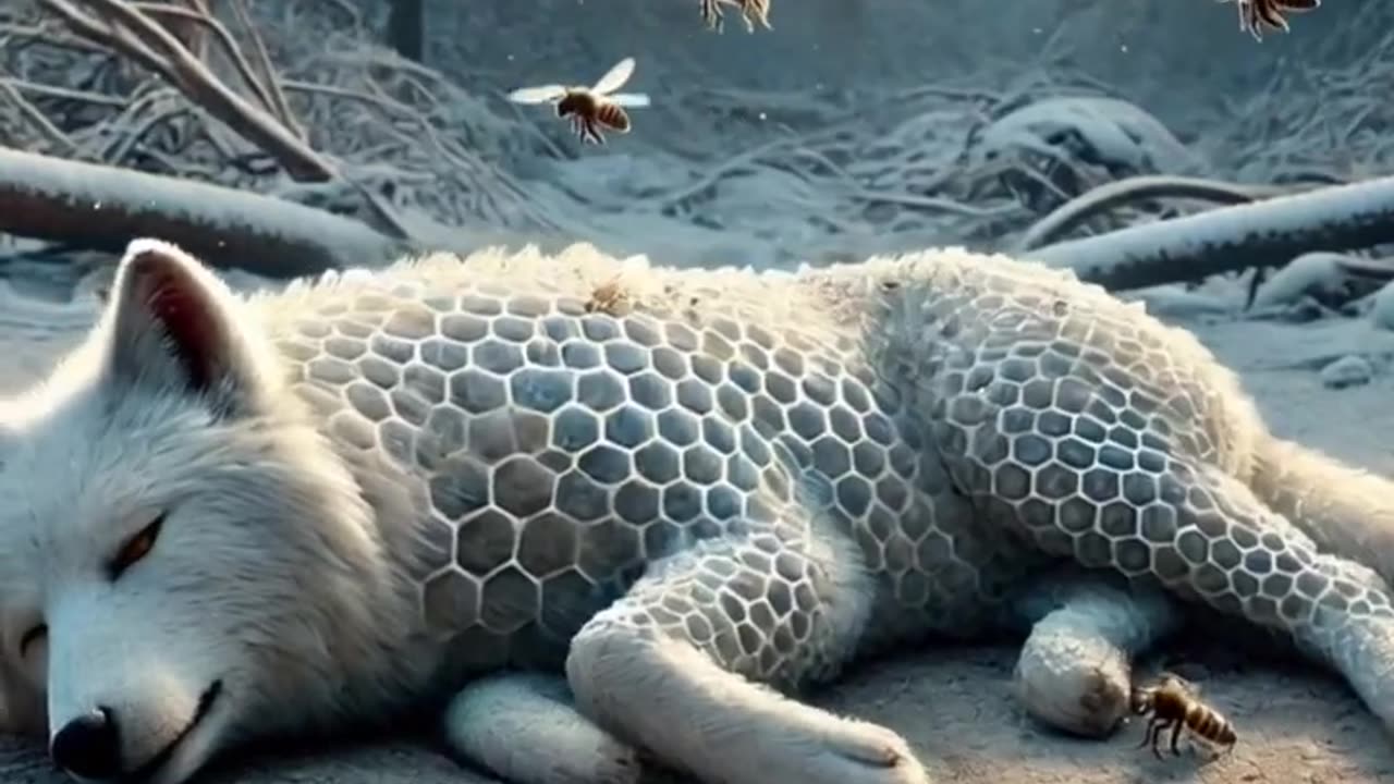 Tiny Dog Saves Giant Wolf From Freezing To Death