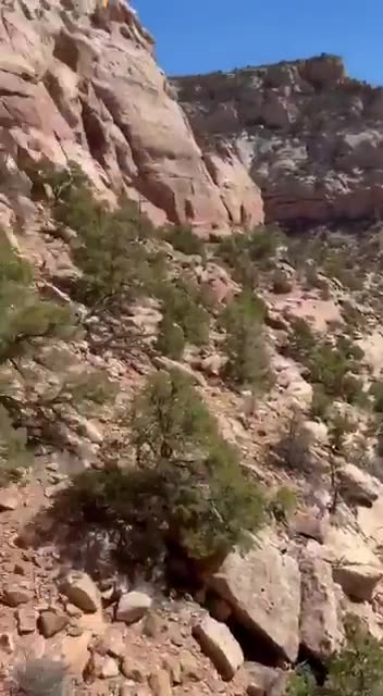 An entire city melted right onto the side of the cliff!