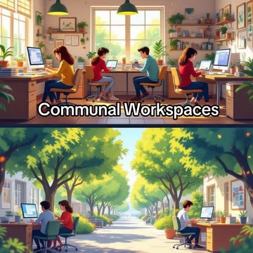 communal work spaces