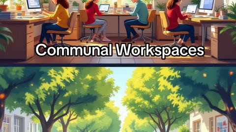 communal work spaces
