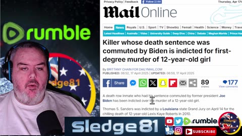 Killer who Biden commuted indicted on first degree Murder of 12 year old