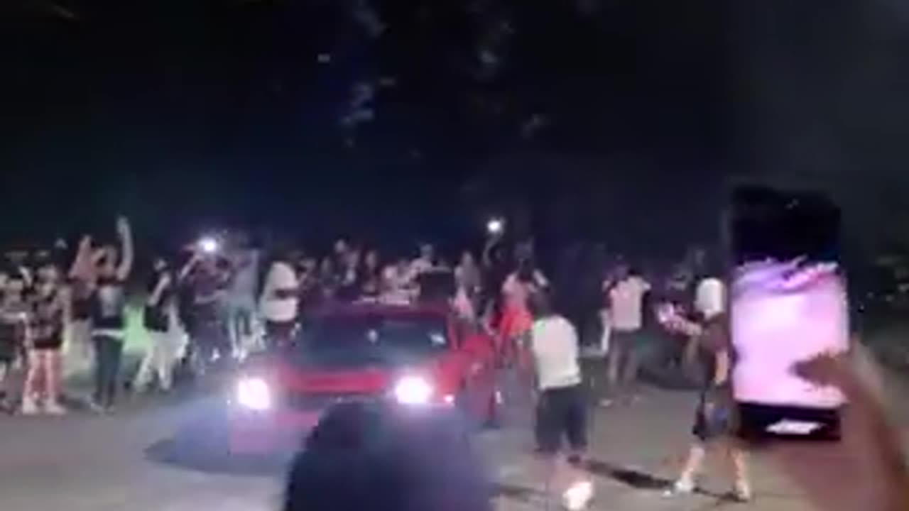 Dude Strap Himself to a Car