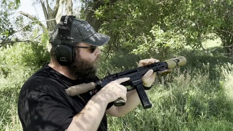 Binary Trigger on a 9mm AR15 PDW