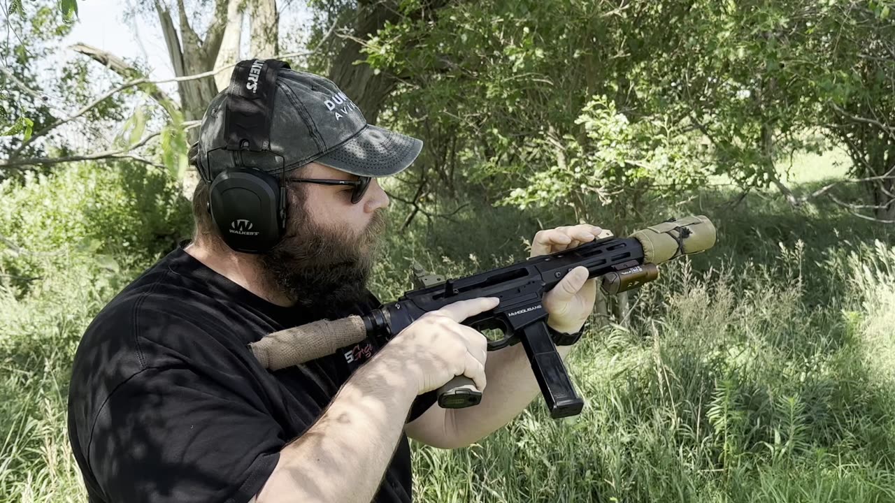 Binary Trigger on a 9mm AR15 PDW