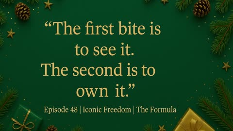 Iconic Freedom The Formula, Season 3, Episode 48 – The First Bite is To See It!