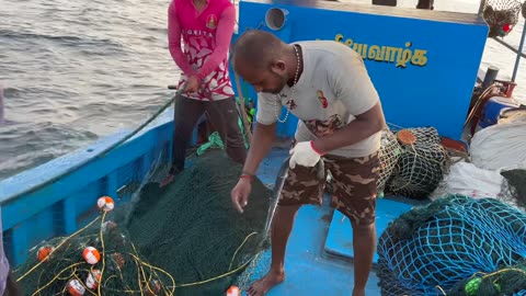 Netze und Wellen Krabbenfang in Kambodscha #KambodschaFischerei #Krabbenfischen #Küstenromantik