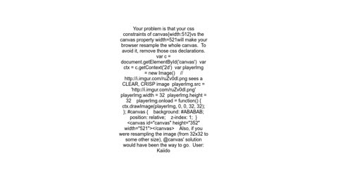 HTML5 - Canvas, drawImage() draws image blurry