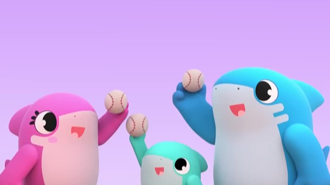 Baby Shark does Fun Challenges with his Siblings! 🍬 We let him win ❤️🦈 #Shorts