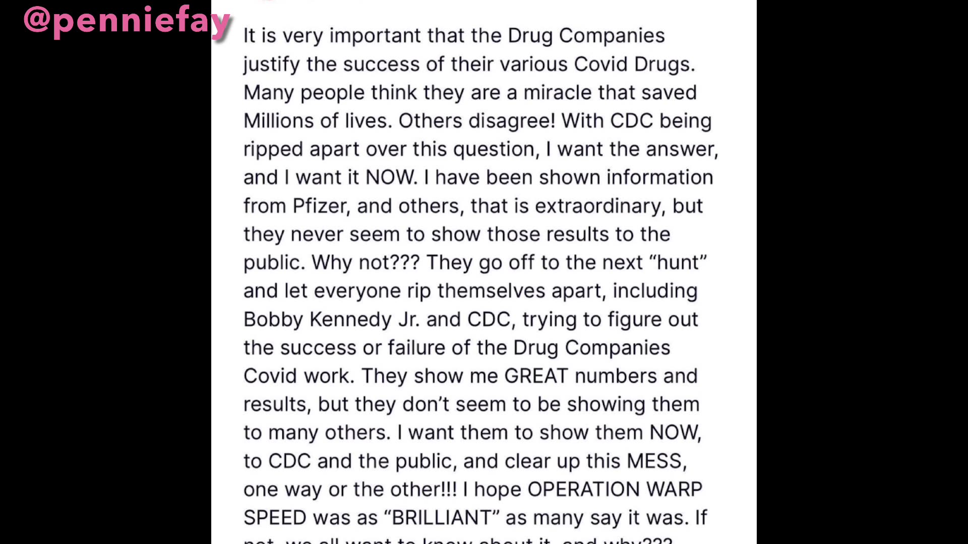 OPERATION WARP SPEED -Lawyer Up -Buckle Up!