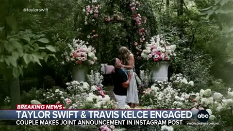 Taylor Swift and Travis Kelce announce engagement in joint Instagram post